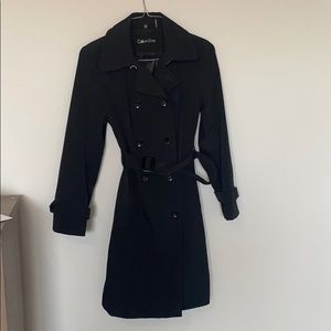 Black Belted Trench Coat
